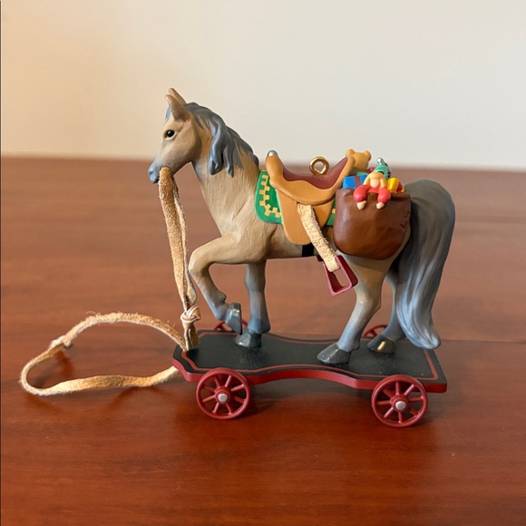 Hallmark Keepsake A Pony for Christmas Ornament 1999 Horse Teddy Bear - Picture 2 of 6
